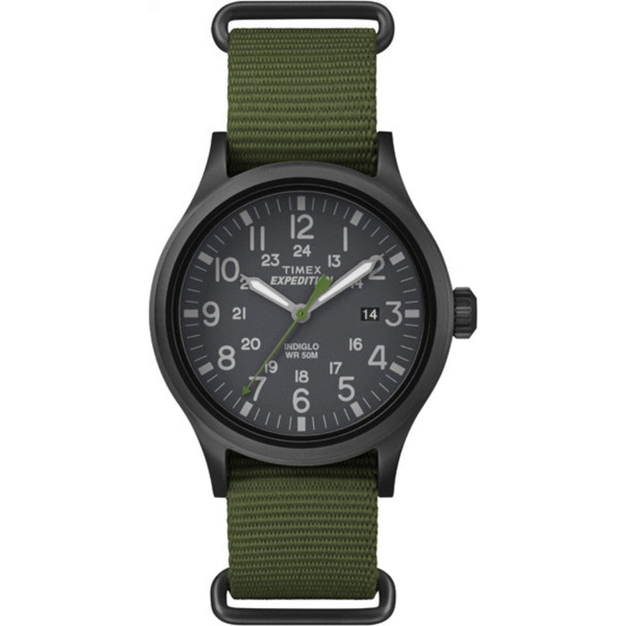 Expedition Scout Watch Green Strap 40mm