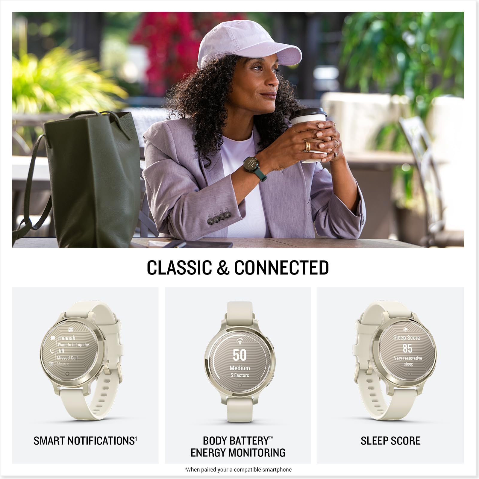 Lily 2 Active GPS Smartwatch Lunar Gold Edition