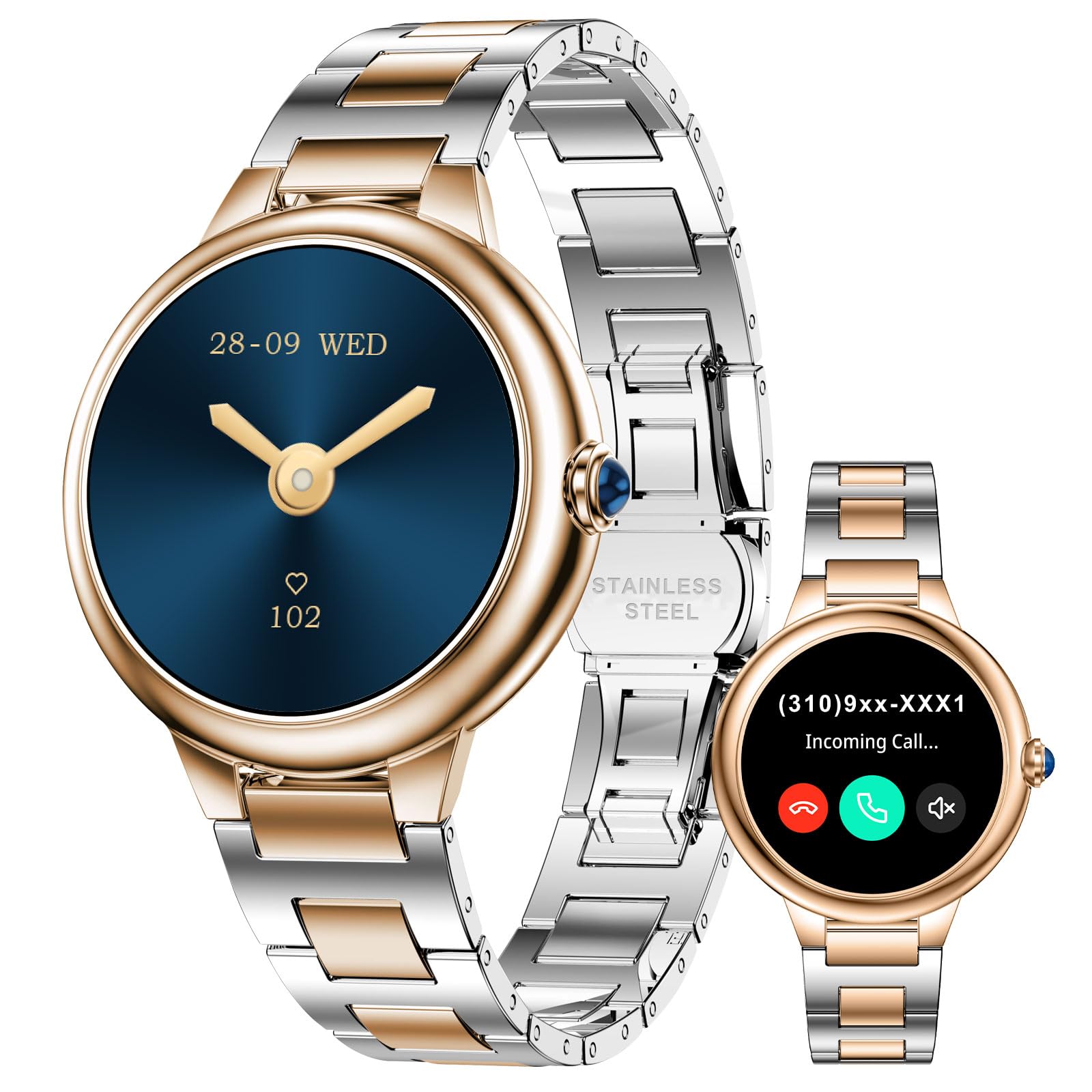 Luxury AMOLED Smartwatch with Fitness Tracker