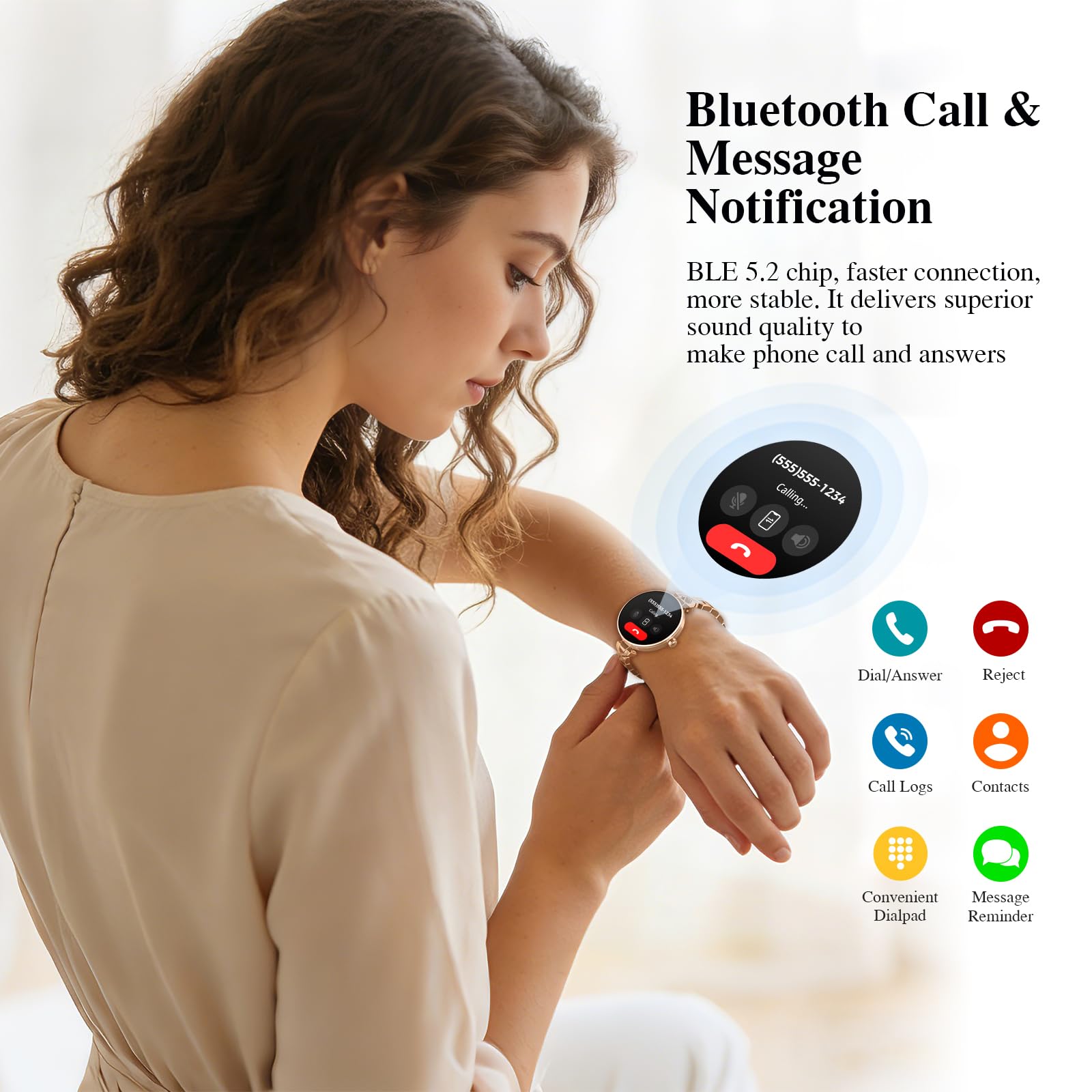 AMOLED Smart Fitness Watch with Calling Feature