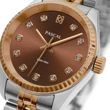 Diamond Dress Watch Brown Strap 31mm