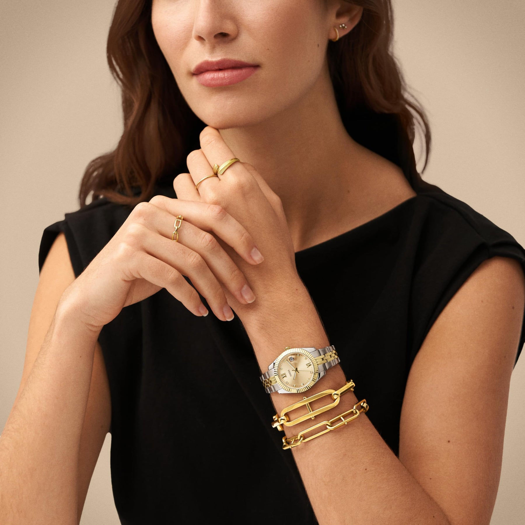 Scarlette Three-Hand Two-Tone Watch