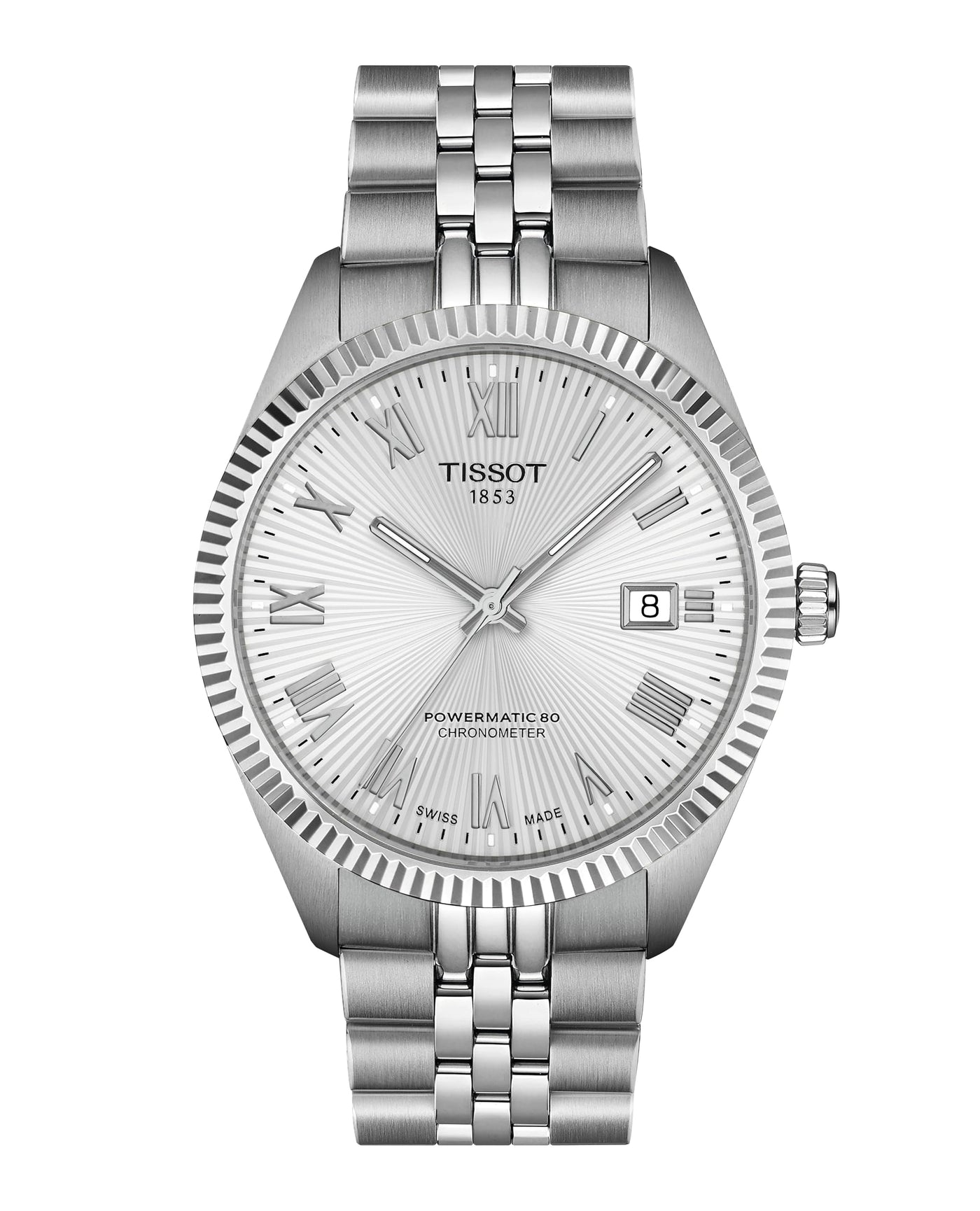 Ballade Powermatic 80 COSC Silver Dial Watch 39mm