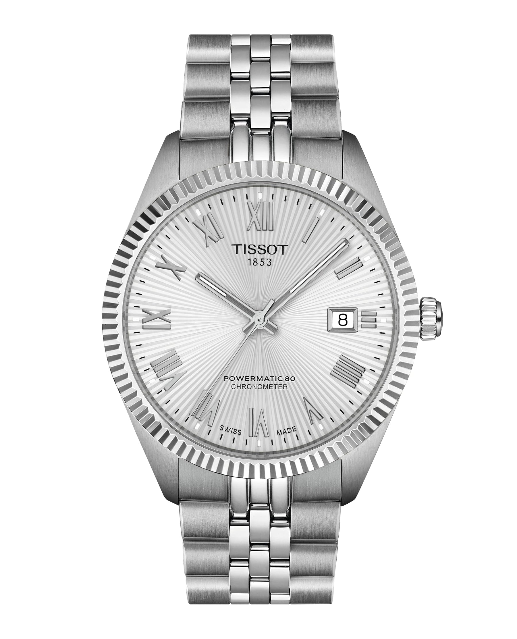 Ballade Powermatic 80 COSC Silver Dial Watch 39mm