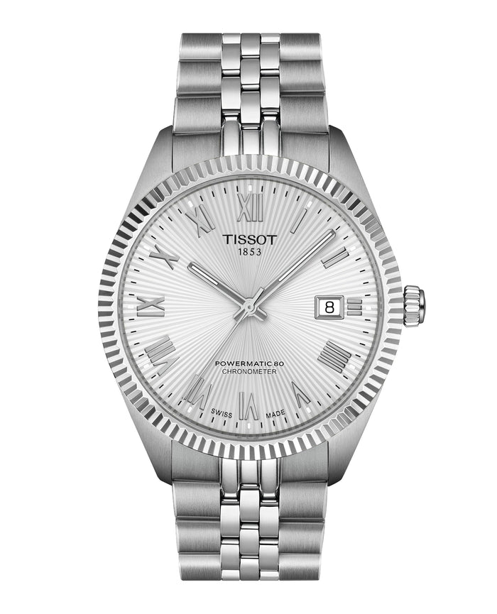 Ballade Powermatic 80 COSC Silver Dial Watch 39mm