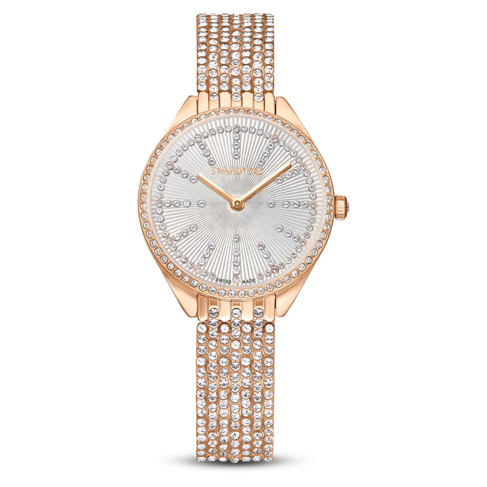 Crystal Rose Gold Bracelet Watch
