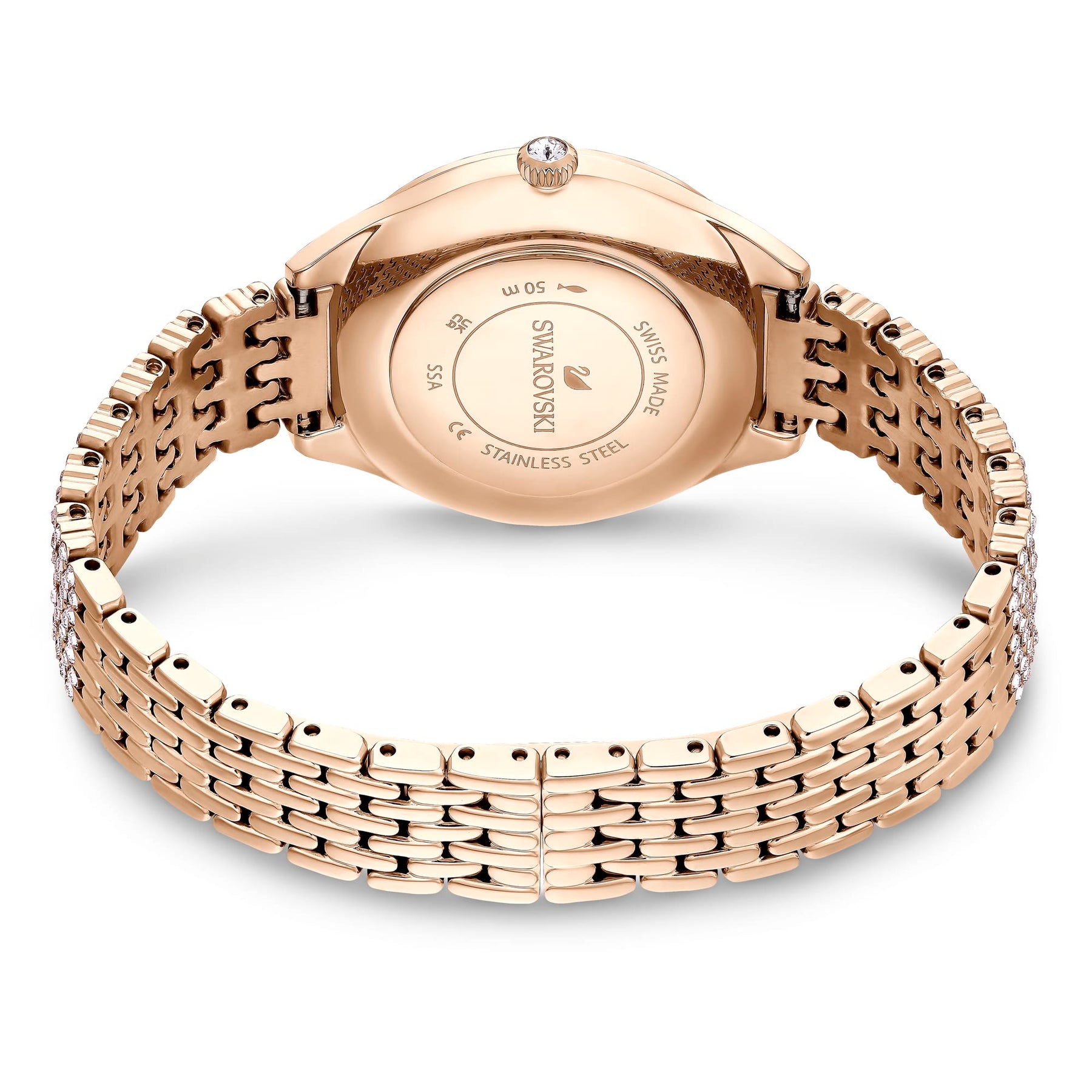 Crystal Rose Gold Bracelet Watch
