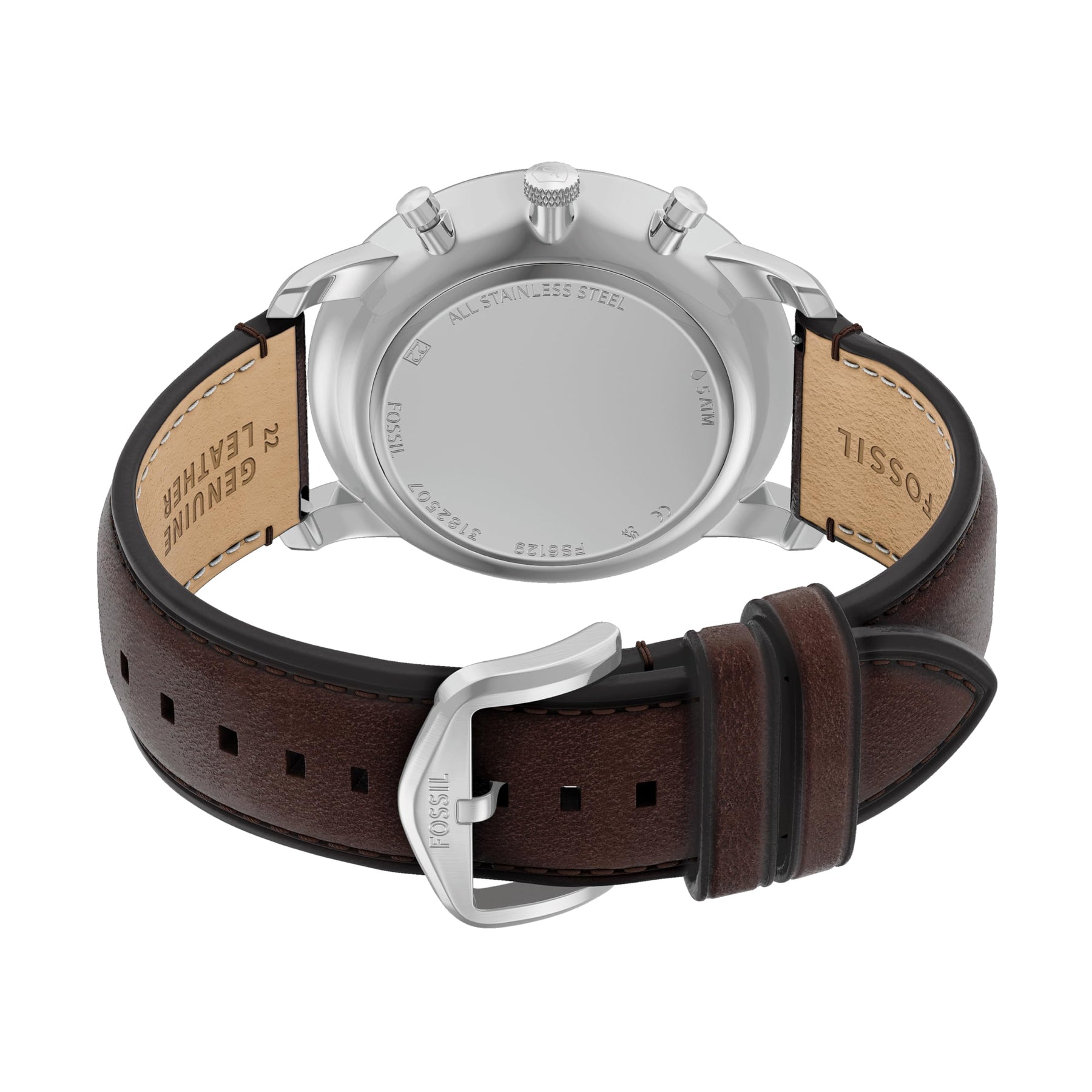 Fossil Men's Watch, Neutra Chronograph Brown Leather Watch for Men