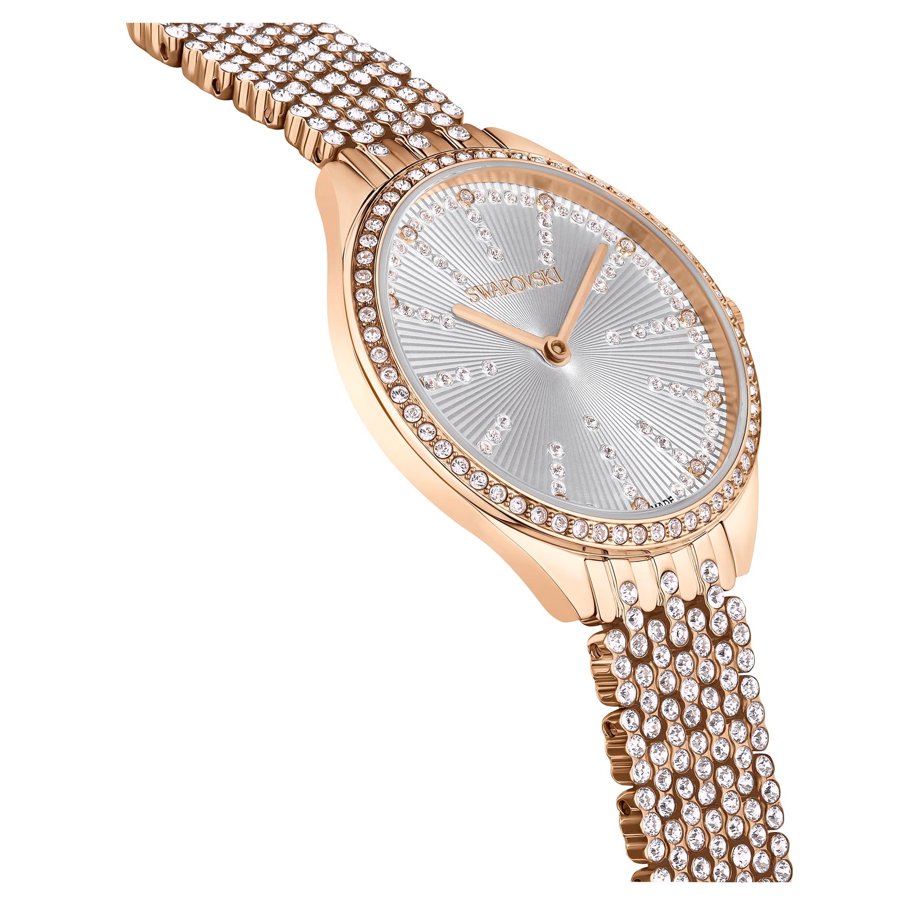 Crystal Rose Gold Bracelet Watch