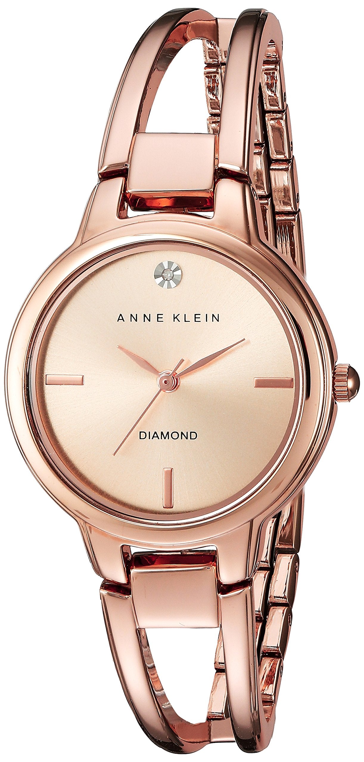 Diamond Accent Rose Gold Bangle Watch