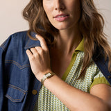 Raquel Three-Hand Gold Watch