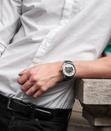 Skeleton Automatic Leather Dress Watch